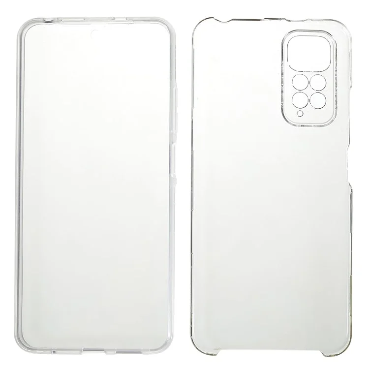 Для Xiaomi Redmi Note 11 4G (Qualcomm)/Note 11S 4G Clear Full Protection Hybrid TPU + PET + Acrylic Detachable 2-in-1 Shockproof Phone Case