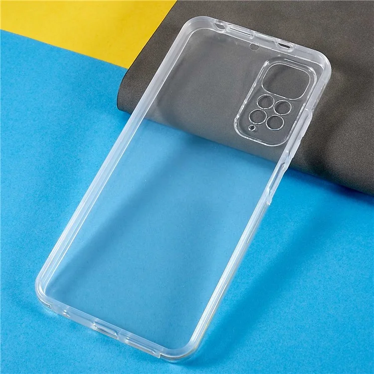 Para Xiaomi Redmi Note 11 4G (Qualcomm)/Nota 11S 4G Clear Protección Completa TPU Hybrid TPU + PET + Acrílico Retimiento De Teléfono De Choque 2-In-1 A Prueba De Choques