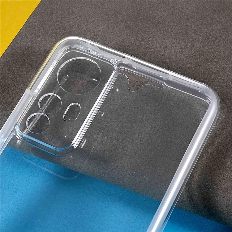Für Xiaomi 12/12X/12S 5G abnehmbare 2-in-1-Stoßfeste, klare 360-Grad-Schutz-Hybrid-TPU + PET + Acryl-Handyhülle
