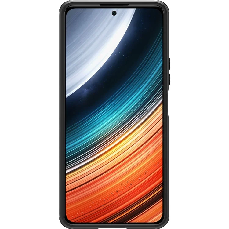 NILLKIN Super Frosted Shield Pro Minimalist Case per Xiaomi Poco F4 5G / Redmi K40S 5G, Superficie opaca Guscio PC + Custodia ibrida in TPU morbido Assorbente agli urti - Nero