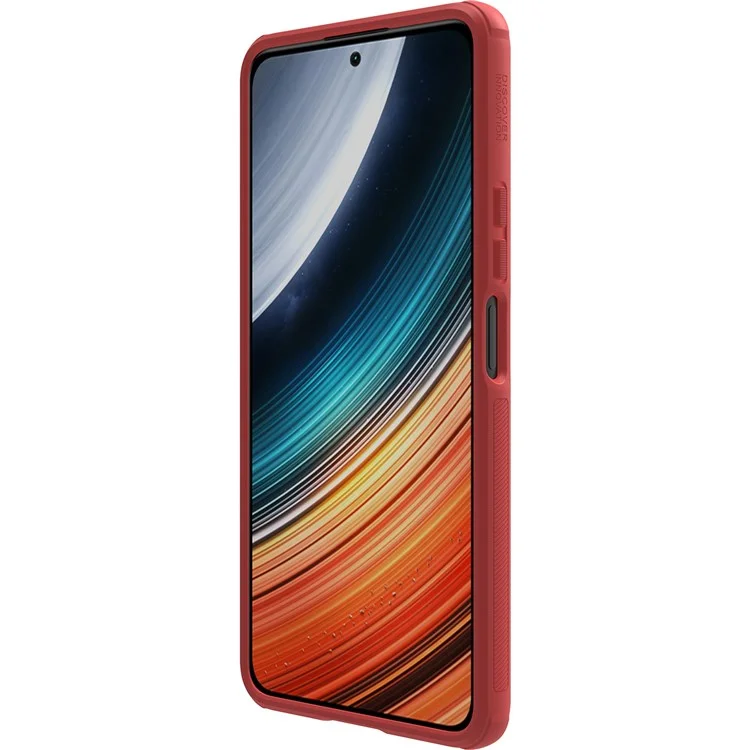 NILLKIN Super Frosted Shield Pro Minimalist Case per Xiaomi Poco F4 5G / Redmi K40S 5G, Superficie opaca Guscio PC + Custodia ibrida in TPU morbido Assorbente agli urti - Nero