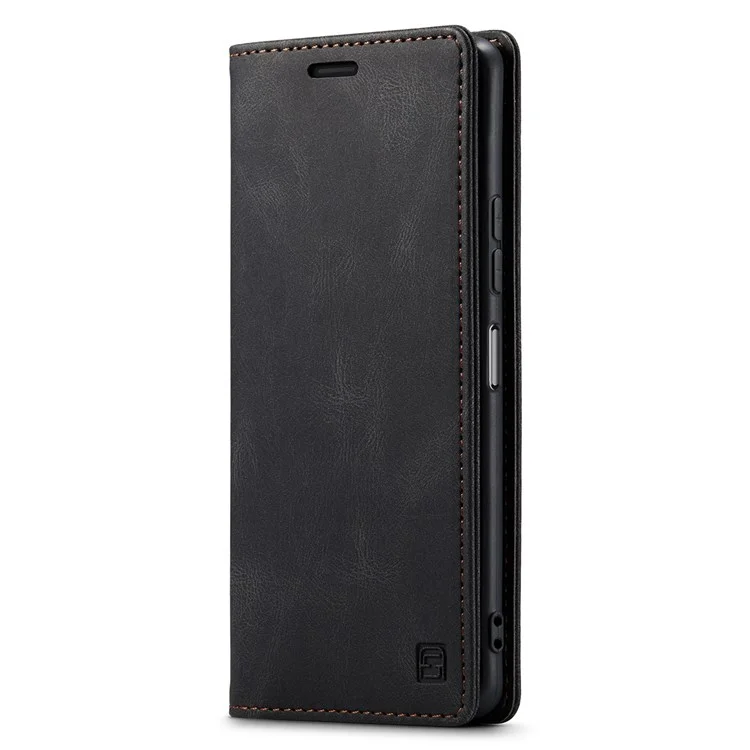AUTSPACE A01 Série Pour Xiaomi mi 11 Lite 4g / 5G / 11 Lite 5G NE PU Cuir Case RFID Blocking Portefeuille Stoup Cover - Noir