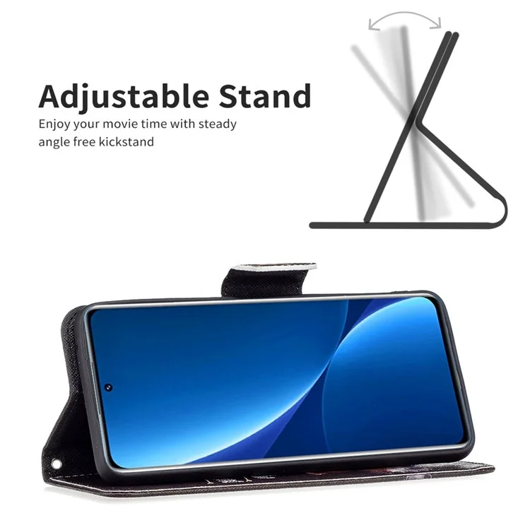BF Muster Druckleder Leder-serie-1 Für Xiaomi Poco M4 Pro 4G PU Leder Brieftasche Abdeckung Magnetische Verschluss Telefonhülle - Bär