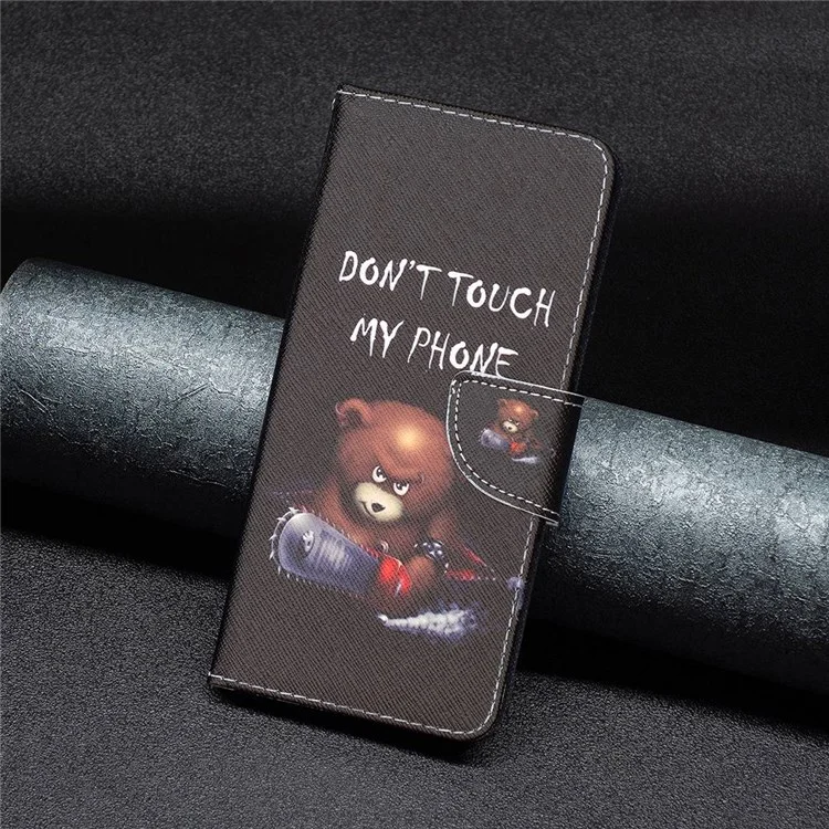 BF Muster Druckleder Leder-serie-1 Für Xiaomi Poco M4 Pro 4G PU Leder Brieftasche Abdeckung Magnetische Verschluss Telefonhülle - Bär