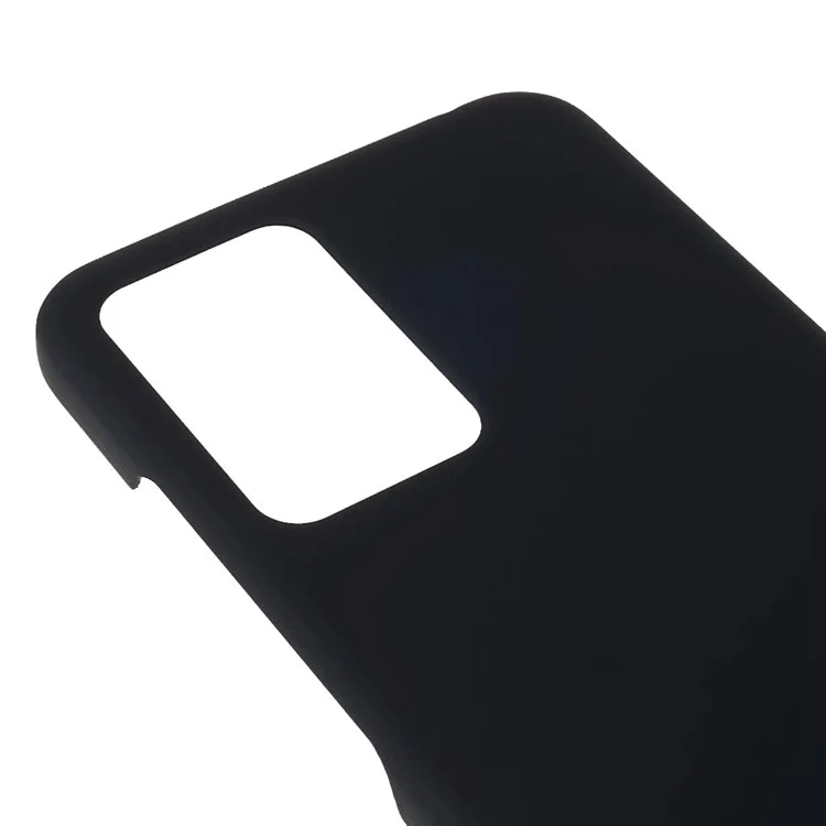 For Xiaomi Poco M3 Pro 4G/5G/Redmi Note 10 5G/Redmi Note 10T 5G Anti-fingerprint Rubberized Glossy Phone Cover Anti-drop PC Shell - Black
