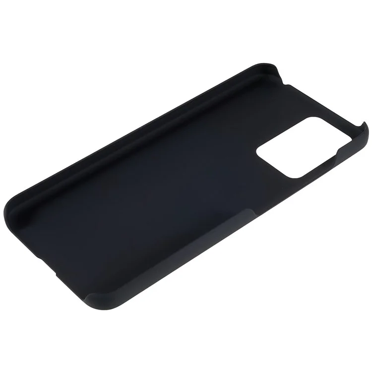 For Xiaomi Poco M3 Pro 4G/5G/Redmi Note 10 5G/Redmi Note 10T 5G Anti-fingerprint Rubberized Glossy Phone Cover Anti-drop PC Shell - Black