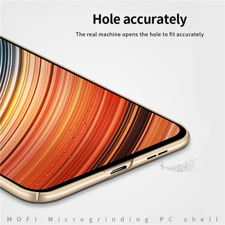 MOFI JK PC Series-1 Shield PC Phone Case per Xiaomi Poco F4 5G / Redmi K40S 5G, Finitura Opaca Setosa Anti-caduta Cover con Cinturino - Nero