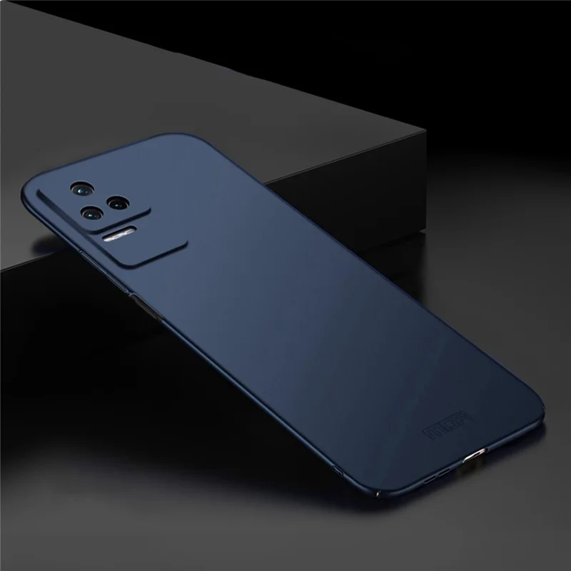 MOFI JK PC Series-1 Shield for Xiaomi Redmi K50/K50 Pro, Matte PC Phone Case Shock Absorbing Ultra Slim Cellphone Shell with Strap - Blue