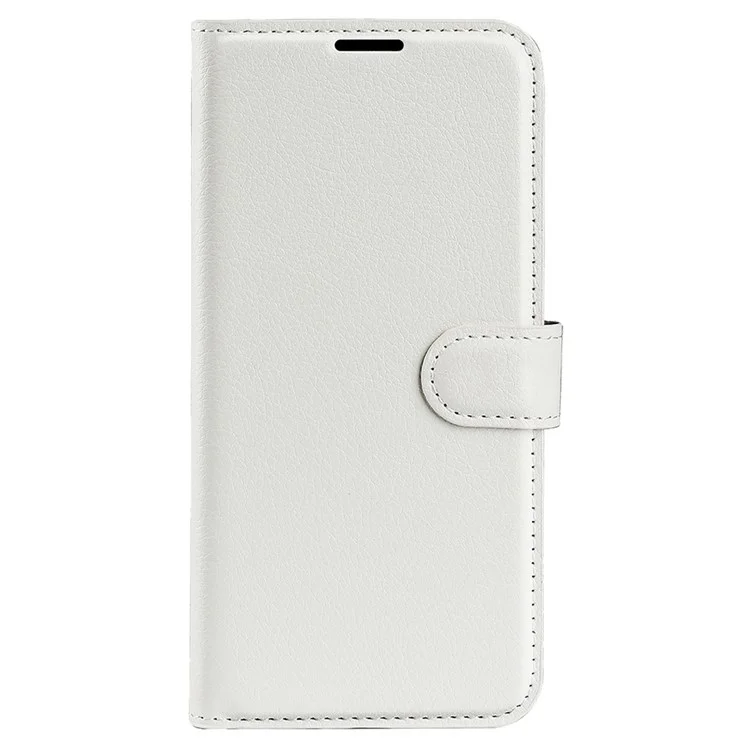 Per Motorola Moto G52 4G/G82 5G Litchi Texture Telefono Case PU Peth+tpu Visualizza il Portafoglio Protezione Copertina Del Telefono Protettivo - Bianca