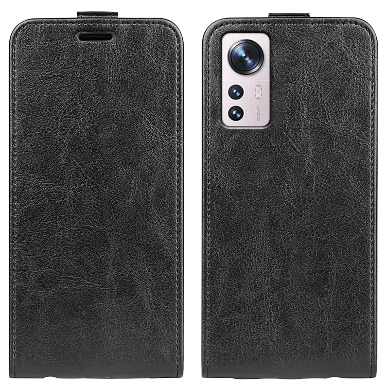 Для Xiaomi 12 Lite Vertical Flip Case с Карточкой. - Черный