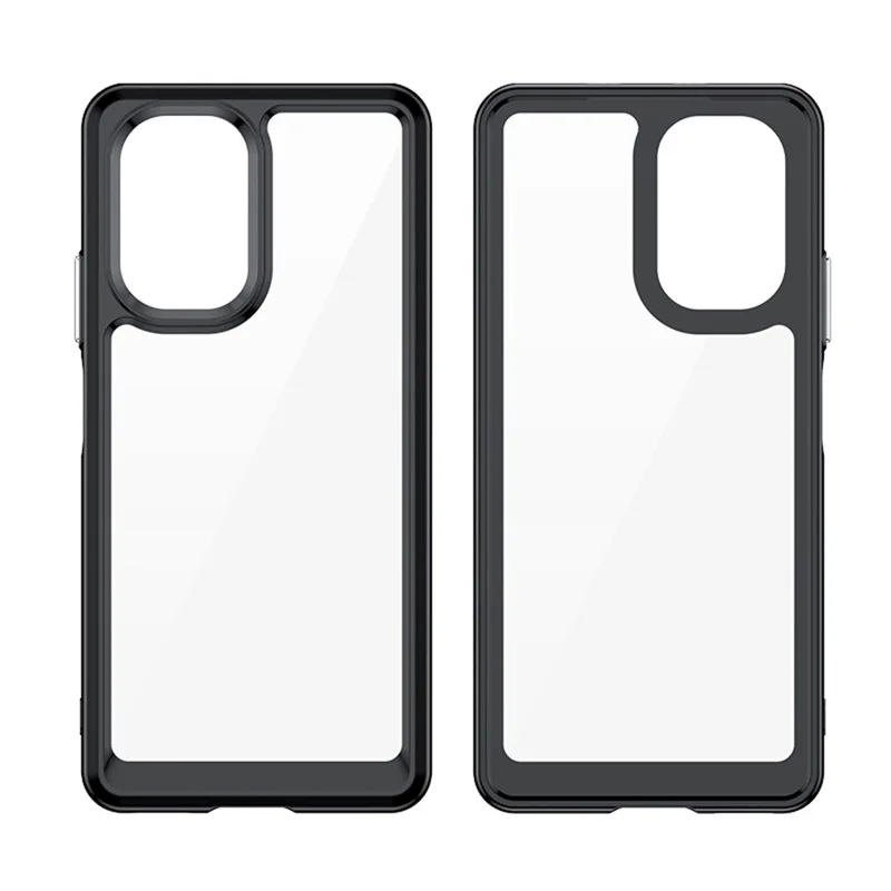 Para Xiaomi Poco F3/Mi 11i/Mi 11X/Mi 11X Pro/Redmi K40/K40 Pro/K40 Pro+ Carcasa de teléfono independiente de botones Híbrida de TPU+Acrílico - Azul bebé