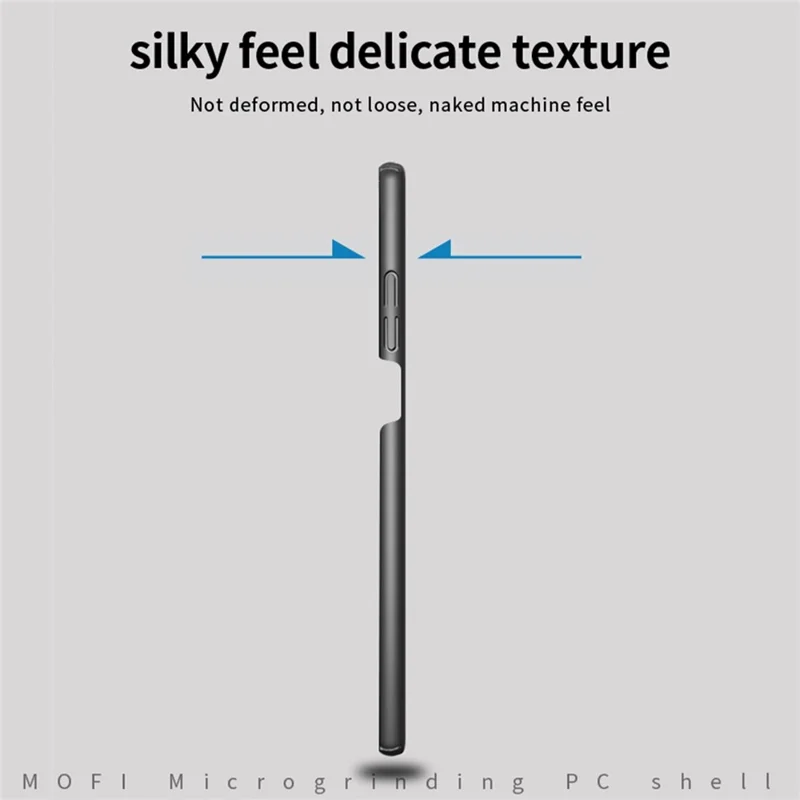 MOFI JK PC Series-1 Shield for Xiaomi Redmi Note 11 4G (Qualcomm)/Redmi Note 11S 4G Phone Case Lightweight Matte Hard PC Slim Thin Protective Phone Cover with Strap - Blue