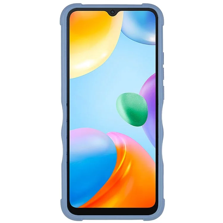 Per Xiaomi Redmi 10C Copertina Per Telefoni Pesanti a pc Soft-tpu di Livello Militare. - D'argento