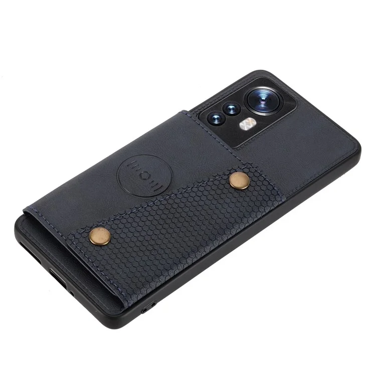 Pour Xiaomi 12 5G / 12x 5G / 12s 5G Kickstand Slots Conception Des Chemps TPU TPU Coinde TPU Résistant - Bleu