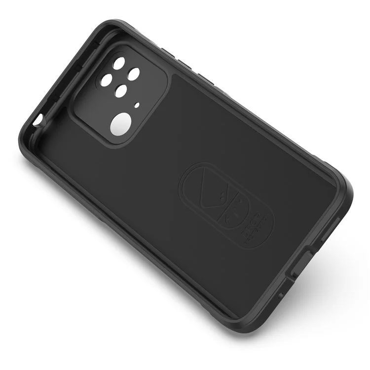 Для Xiaomi Redmi 10C Ударопрочный чехол-протектор из ТПУ с защитой от царапин и ударов - Черный