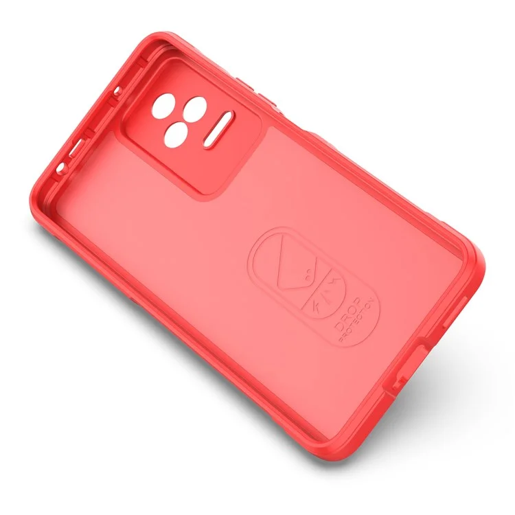 Per Xiaomi Poco F4 5G / Redmi K40S 5G TPU Phone Protector Case, Custodia Resistente agli Urti Guscio Posteriore Robusto - Rosso