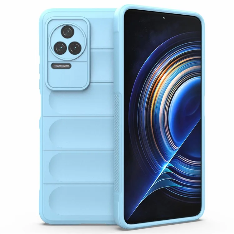 Pour Xiaomi Redmi K50 Pro / K50 Téléphone Mobile Couverture de Téléphone Mobile TPU TPU Protéger Case Anti-rayures - Bébé Bleu