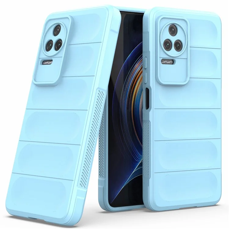 Pour Xiaomi Redmi K50 Pro / K50 Téléphone Mobile Couverture de Téléphone Mobile TPU TPU Protéger Case Anti-rayures - Bébé Bleu