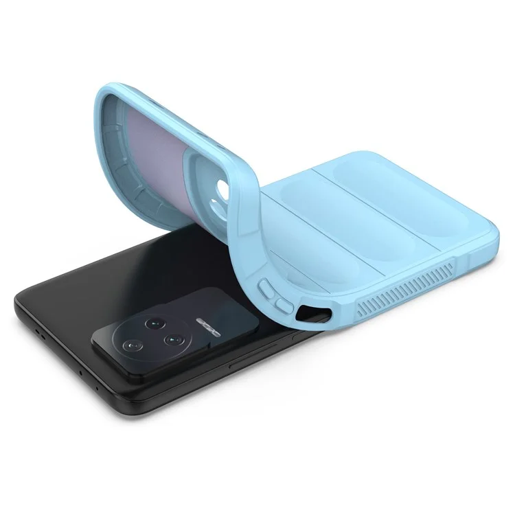 Pour Xiaomi Redmi K50 Pro / K50 Téléphone Mobile Couverture de Téléphone Mobile TPU TPU Protéger Case Anti-rayures - Bébé Bleu