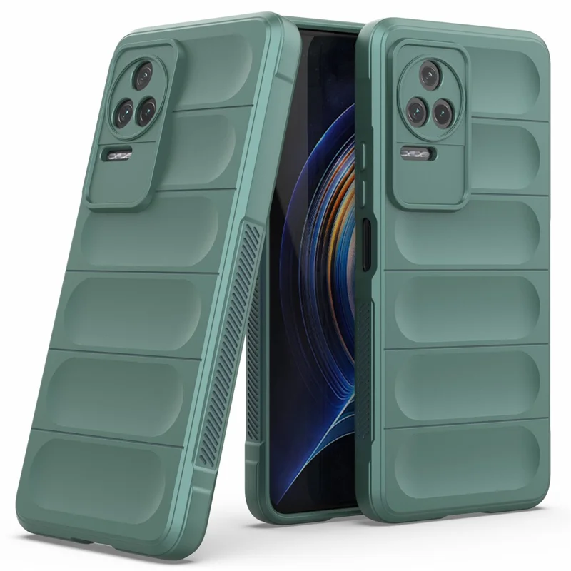 For Xiaomi Redmi K50 Pro/K50 Mobile Phone Cover Drop Resistant TPU Phone Protector Case Anti-scratch Rugged Back Phone Shell - Green