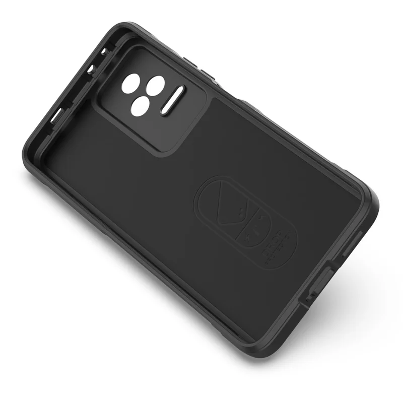 For Xiaomi Redmi K50 Pro/K50 Mobile Phone Cover Drop Resistant TPU Phone Protector Case Anti-scratch Rugged Back Phone Shell - Dark Grey