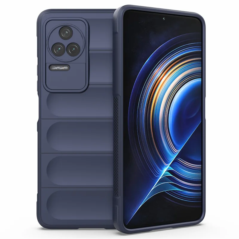 For Xiaomi Redmi K50 Pro/K50 Mobile Phone Cover Drop Resistant TPU Phone Protector Case Anti-scratch Rugged Back Phone Shell - Dark Blue