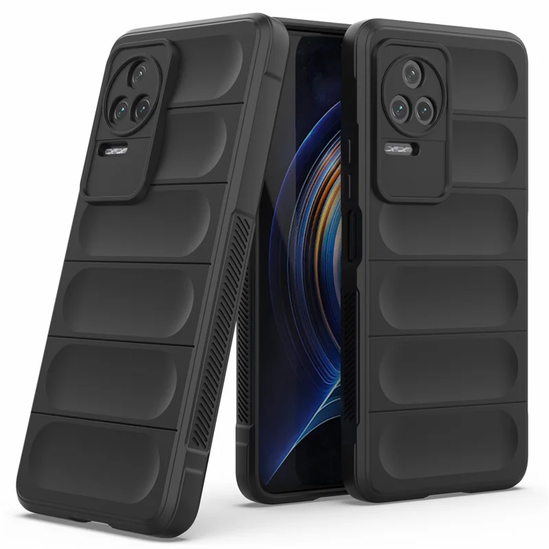 For Xiaomi Redmi K50 Pro/K50 Mobile Phone Cover Drop Resistant TPU Phone Protector Case Anti-scratch Rugged Back Phone Shell - Dark Blue