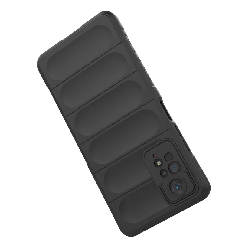 Para Xiaomi Redmi Note 12 Pro 4G / 11 Pro 4G (MediaTek) / Note 11 Pro 5G (Qualcomm) Capa Protetora de TPU para Celular Anti-queda Reforçada - Preta