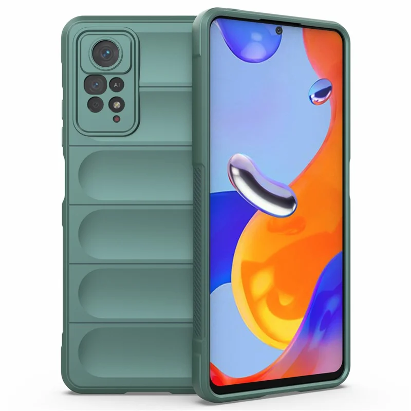 For Xiaomi Redmi Note 12 Pro 4G / 11 Pro 4G (MediaTek) / Note 11 Pro 5G (Qualcomm) TPU Phone Protector Case Anti-drop Rugged Back Cover - Green