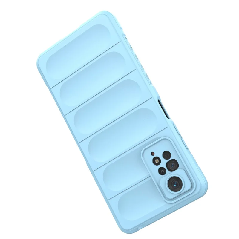 Pour Xiaomi Redmi Note 12 Pro 4G / 11 Pro 4G (MediaTek) / Note 11 Pro 5G (Qualcomm) Étui de protection pour téléphone TPU Anti-chute Coque arrière robuste - Bleu bébé