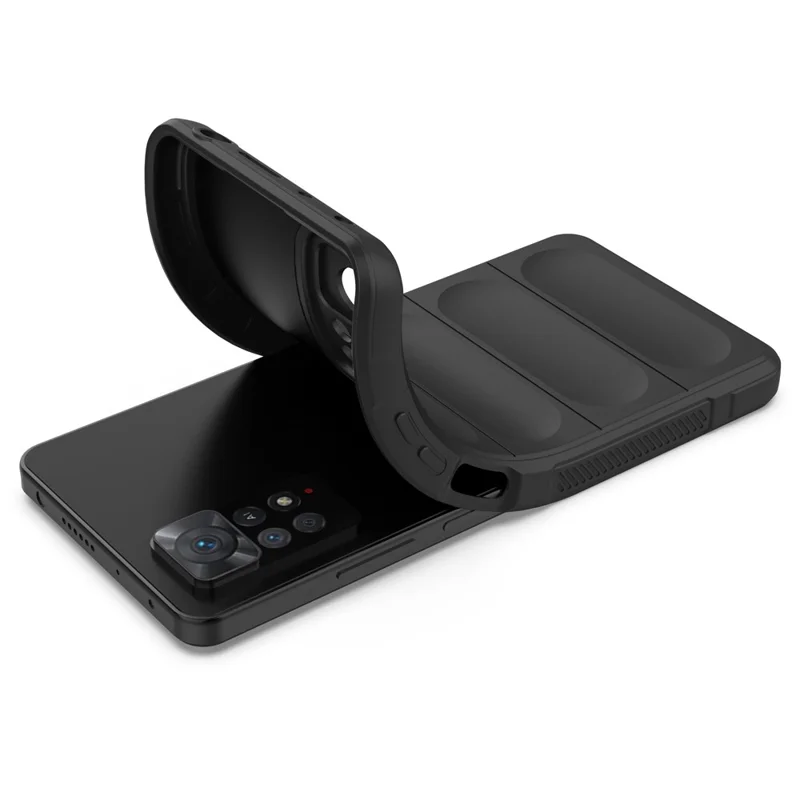 Für Xiaomi Redmi Note 12 Pro 4G / 11 Pro 4G (MediaTek) / Note 11 Pro 5G (Qualcomm) TPU-Telefonschutzhülle, stoßfest, robuste Rückabdeckung - Hellgrau