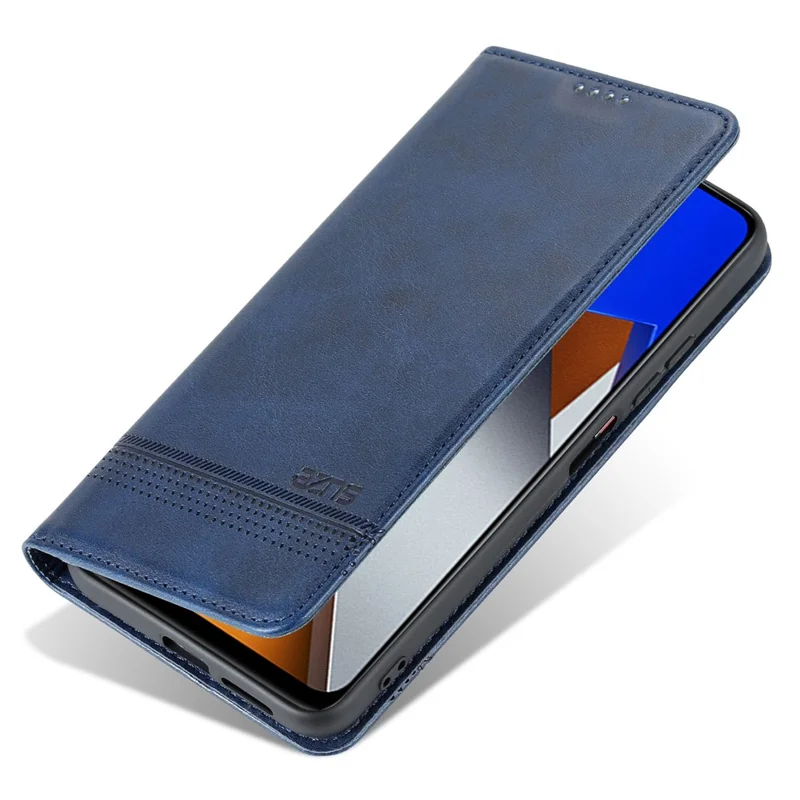 AZNS For Xiaomi Poco X4 Pro 5G PU Leather Magnetic Auto Closure Phone Case Full Protection Wallet Stand Flip Cover - Blue