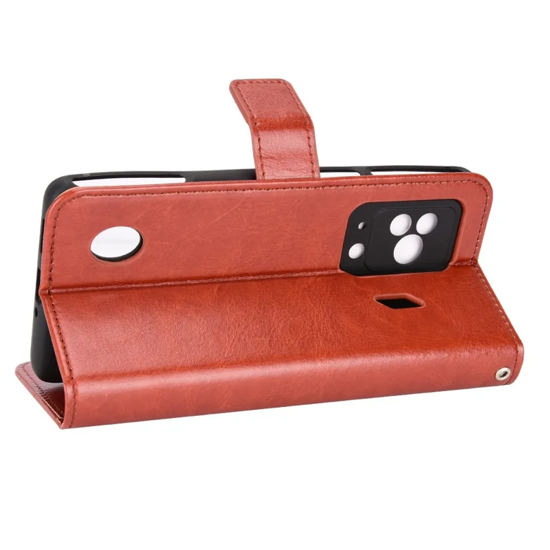 Für Xiaomi Black Hai 5 Crazy Horse Texture Collision Proof Phone Hülle, PU Leder -Stand Wallet Flip Cover - Braun