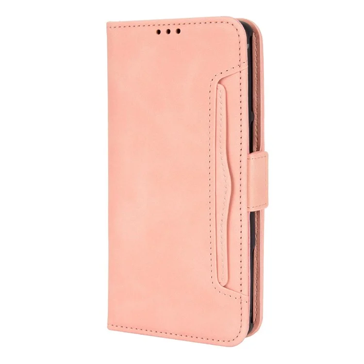 For Xiaomi Black Shark 5 RS Multiple Card Slots All-round Shockproof Phone Cover PU Leather Wallet Stand Case - Pink