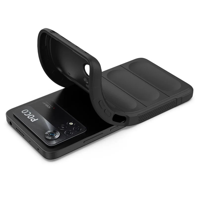 For Xiaomi Poco X4 Pro 5G Anti-slip Edge Precise Cutout Drop-proof TPU Phone Cover Rugged Back Case - Light Purple