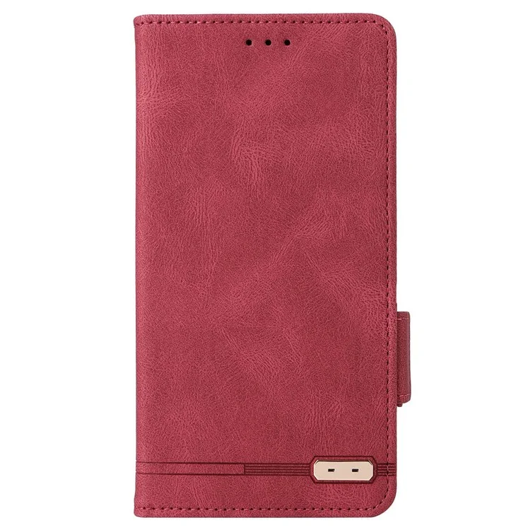 Für Xiaomi 12 5g/12x 5g/12s 5G Hardware Design Wallet Hülle PU Leder + TPU Full Protection Stand Telefonabdeckung - Rose