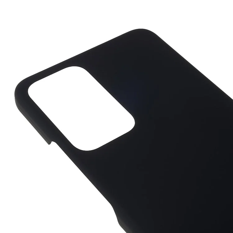 Para Xiaomi Redmi Note 11 Pro 5G (Qualcomm)/Note 11 Pro 4G (MediaTek) Superficie Brillante Revestida de Goma Funda de Teléfono Antiarañazos Caja Rígida de PC - Negro