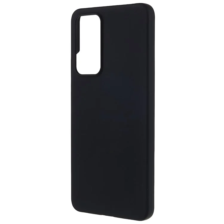 Pour Xiaomi 12 Lite 5G Rubberized Glossy Surface Phone Shell Wear-resistant Durable Hard PC Case - Noir