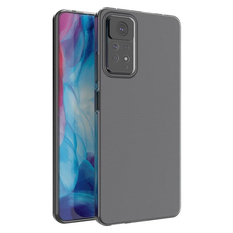 Für Xiaomi Redmi Note 12 Pro 4G / 11 Pro 4G (MediaTek) / Note 11 Pro 5G (Qualcomm) Transparente Ultradünne TPU-Hülle, verschleißfeste Handyhülle