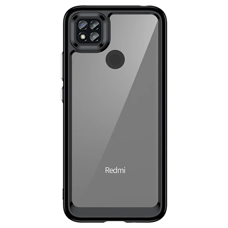Para Xiaomi Poco C3/Poco C31/Redmi 10A/9C/9C NFC/9 Activ/9 (India) Funda de teléfono de acrílico + TPU con botones independientes - Transparente