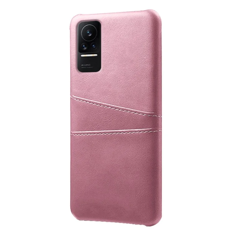 Per Xiaomi Civi 1S Custodia Per Telefono Slot di Scheda Sottile Ben Protetta Copertina Per PC Rigido Rivestito in Pelle PU - Oro Rosa