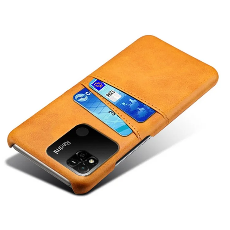 Для Xiaomi Redmi 10a Shock-resean Thin Card Slots Back Case Anti-scarch - Апельсин