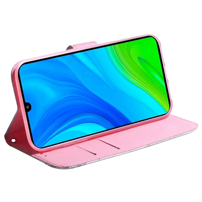 For Xiaomi 12 5G/12X 5G/12S 5G Flip PU Leather Book Wallet Case 3D Pattern Printing Magnetic Closure Stand Phone Cover with Strap - Magnolia