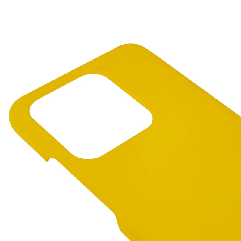 لـ Xiaomi Redmi 10C 4G غطاء واقي صلب من مادة البولي كربونات مقاوم للصدمات مع سطح لامع مطاطي مضاد للخدوش - أصفر
