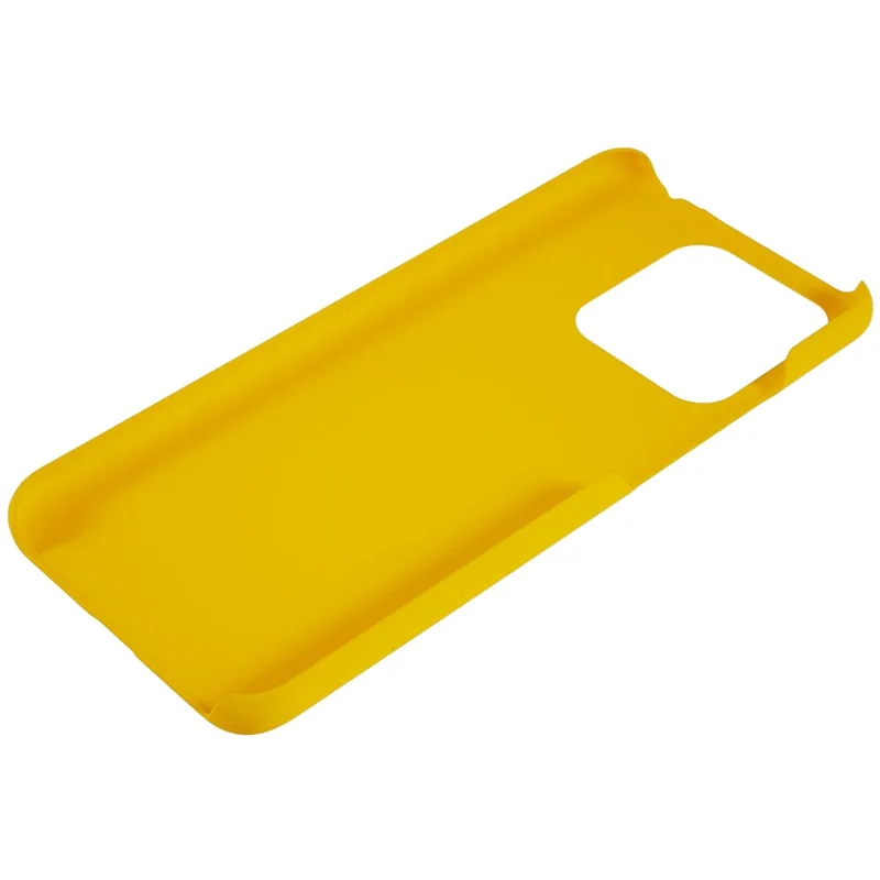 لـ Xiaomi Redmi 10C 4G غطاء واقي صلب من مادة البولي كربونات مقاوم للصدمات مع سطح لامع مطاطي مضاد للخدوش - أصفر