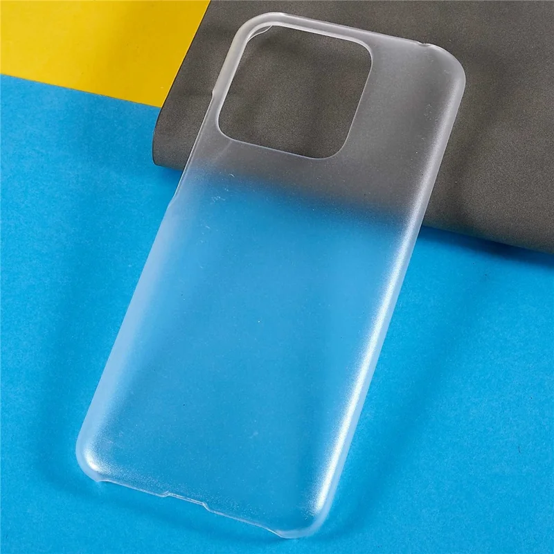 Para Xiaomi Redmi 10A Resistente A Riscos Slim Phone Case Emborrachado Superfície Brilhante Capa Protetora Dura PC Caso De Telefone Celular - Transparente
