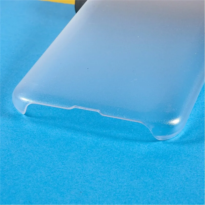 Para Xiaomi Redmi 10A Resistente A Riscos Slim Phone Case Emborrachado Superfície Brilhante Capa Protetora Dura PC Caso De Telefone Celular - Transparente