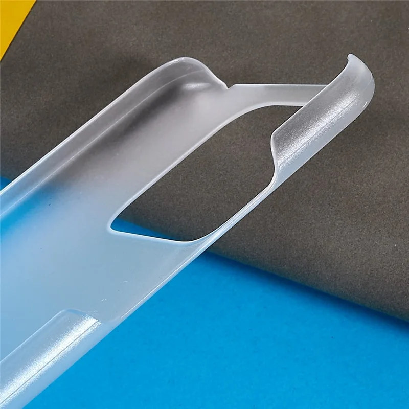 Para Xiaomi Redmi 10A Resistente A Riscos Slim Phone Case Emborrachado Superfície Brilhante Capa Protetora Dura PC Caso De Telefone Celular - Transparente