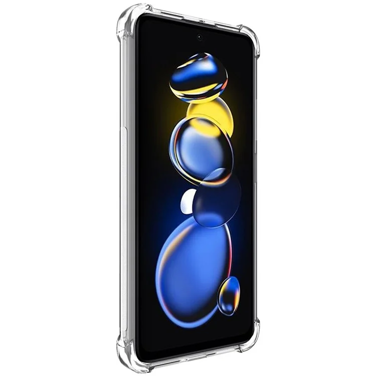 IMAK pour Xiaomi Redmi Note 11T Pro 5G / Note 11T Pro+ 5G / Poco X4 GT 5G / Redmi K50i 5G Coque de protection complète en TPU souple avec design airbag, protection antichoc avec protecteur d'écran - Transparent
