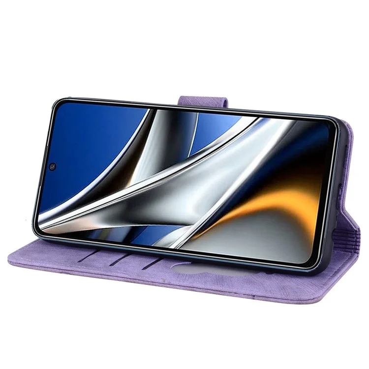 Para Xiaomi 12 5G/12X 5G/12S 5G Cherry Blossom Cat Imprinted Wallet Style Leather Adjustable Stand Design Cell Phone Case with Strap - Morado